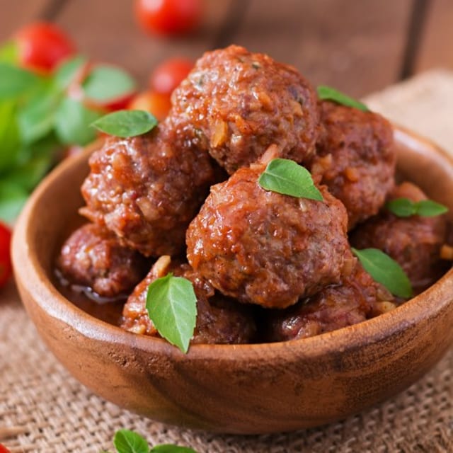 Meatballs & Burrata.