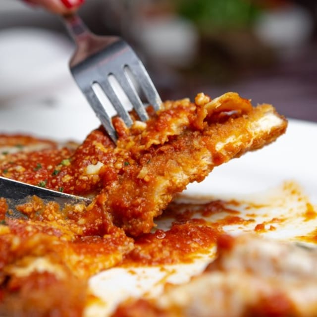 Veal Parmigiana.