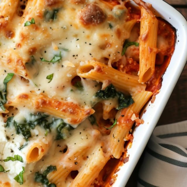 Lido's Baked Rigatoni.