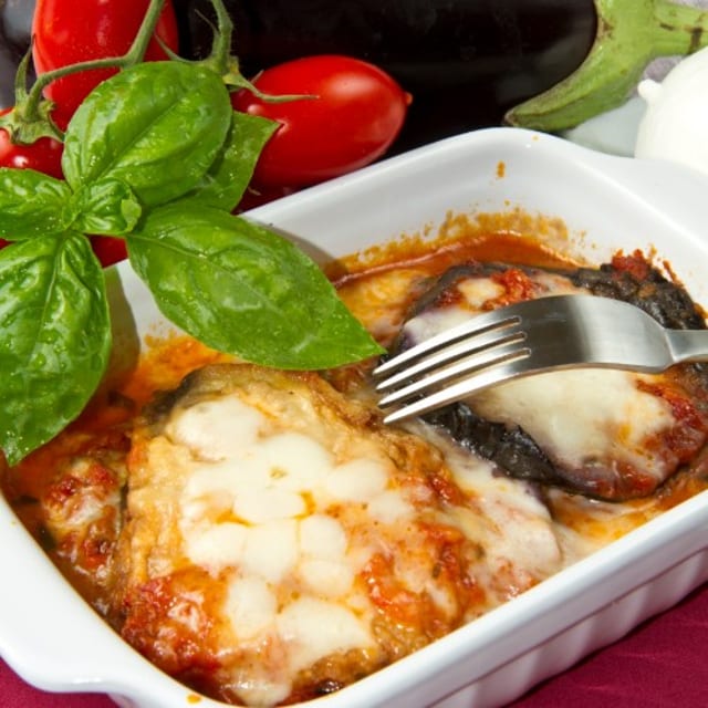 Eggplant Parmigiana.